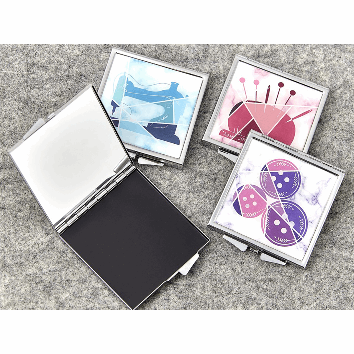 Magnetic Needle Case With Mirror
