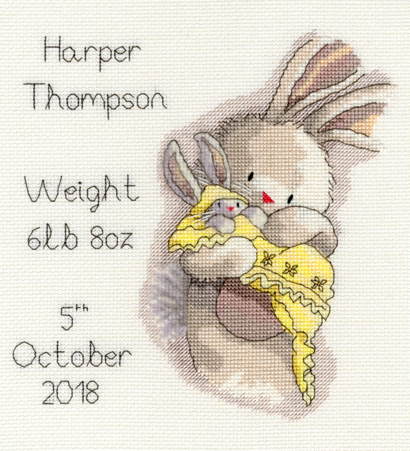 Bothy Threads ‘BeBunni Cuddles’ Cross Stitch Kit