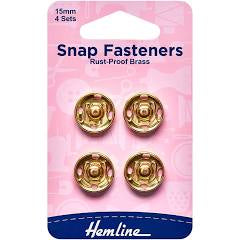 Hemline Brass Snap Fastener