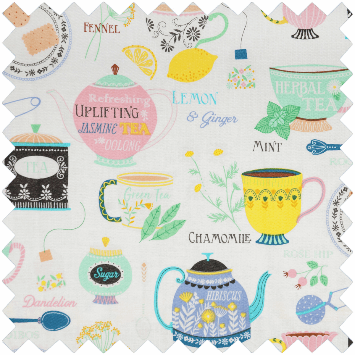 Time For Tea Design Knitting Bag