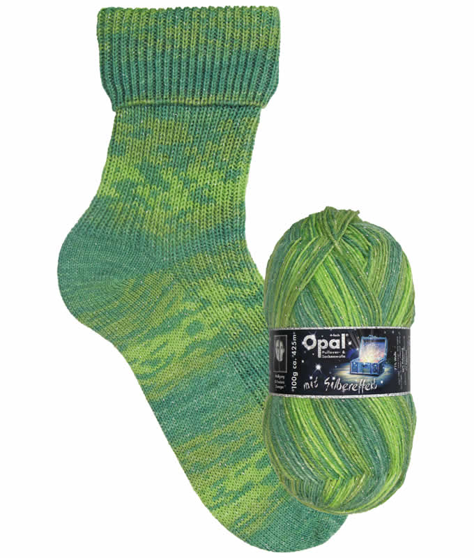 Opal Lucky Mit Silbereffekt 4ply Sock Yarn