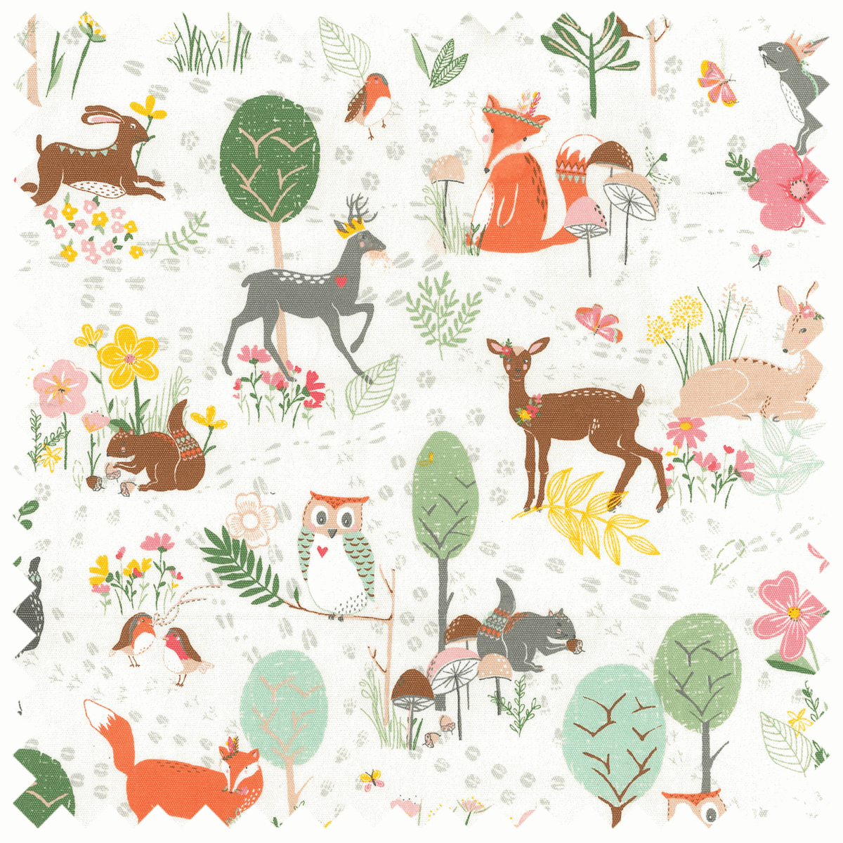 Woodland Design Knitting Bag