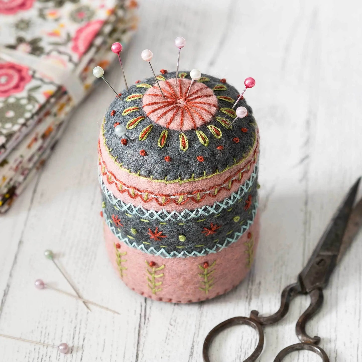 Wool Mix Felt Pincushion Craft Kit