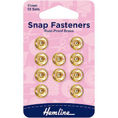 Hemline Brass Snap Fastener