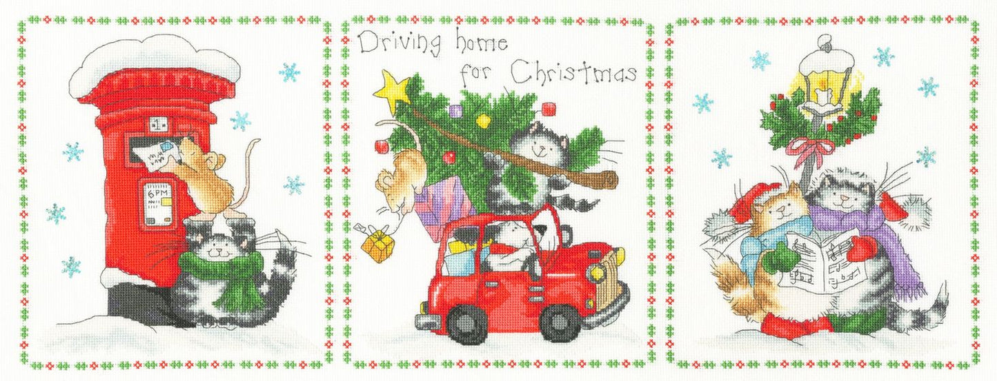 Bothy Threads “Driving Home For Christmas” by Margaret Sherry