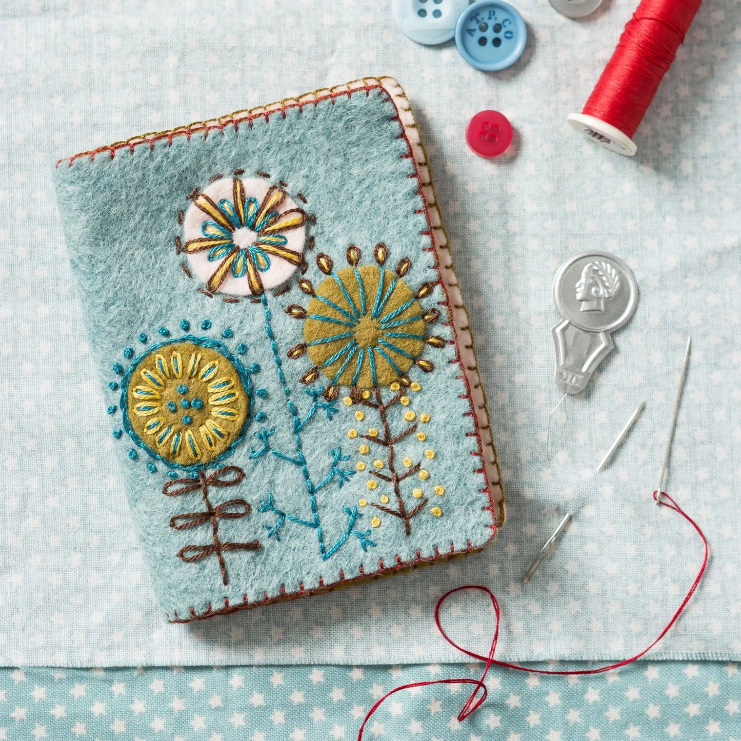 Wool Mix Felt Needle Case Craft Kit