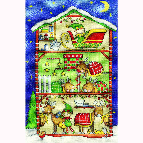 DMC Reindeer Barn Cross Stitch