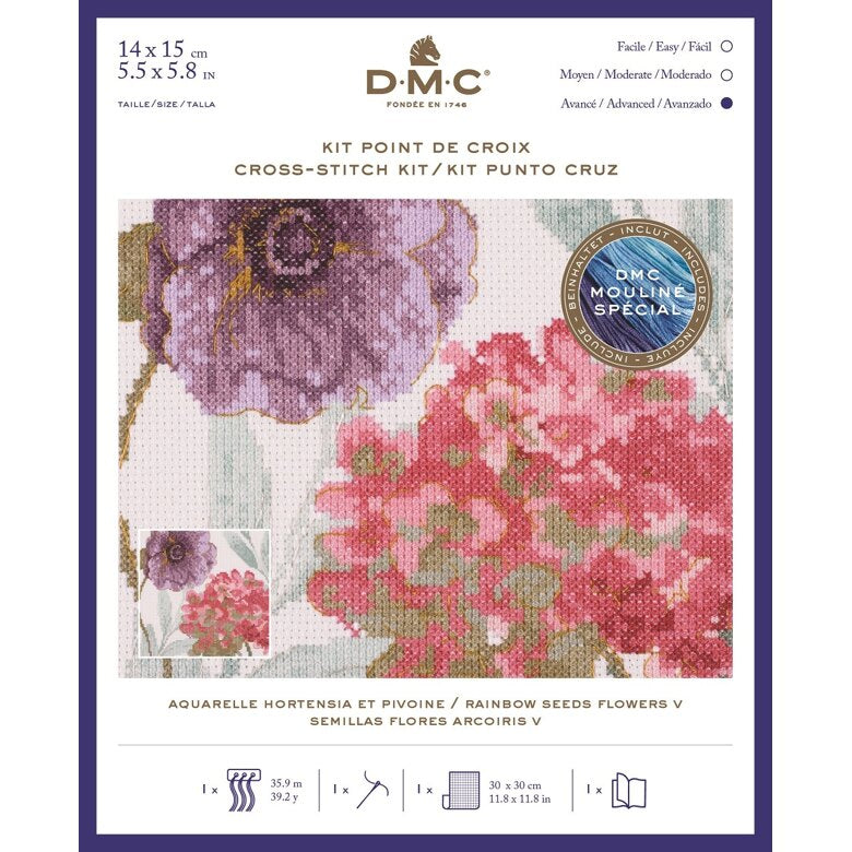 Rainbow Seeds Flower Cross Stitch Kit