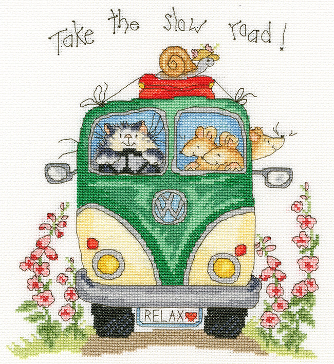 Bothy Thread ‘Take The Slow Road’ Cross Stitch Kit