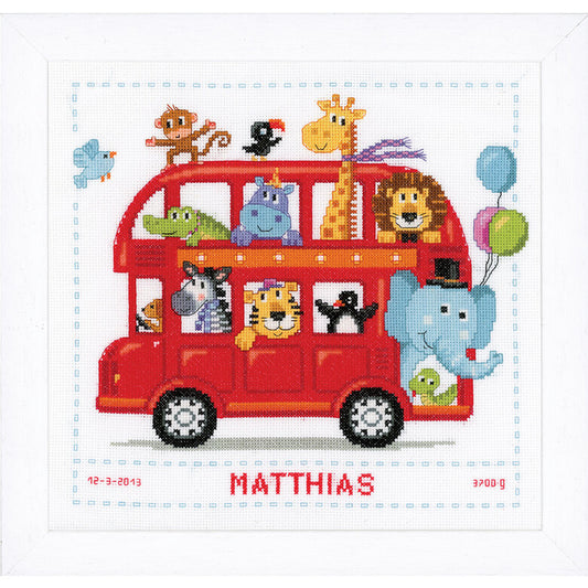 Safari Bus Cross Stitch Kit