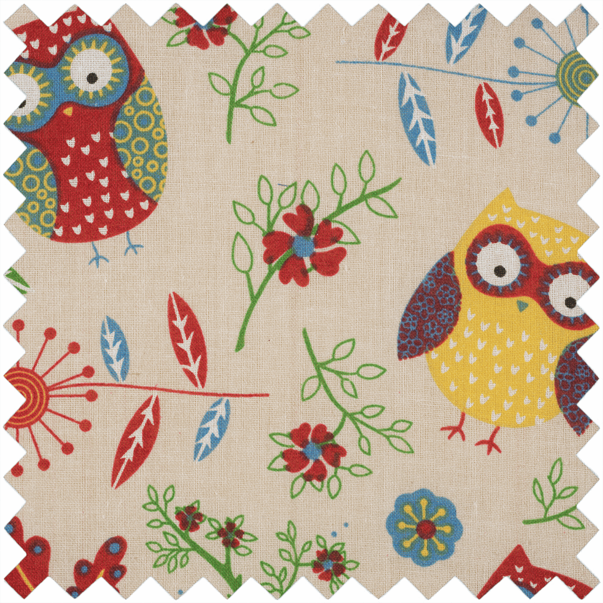 Medium Owl Design Sewing Box