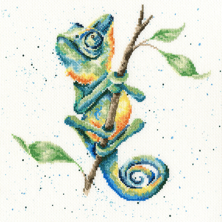 Wrendale ‘One In a Chameleon’ Cross Stitch Kit