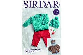 Sirdar 5261 Sweater and Hat in Snuggly Snowflake and Snuggly DK (downloadable  PDF)