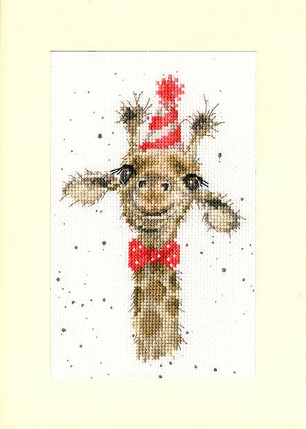 Wrendale Cross Stitch Greetings Card ‘I’m Just Here For The Cake’