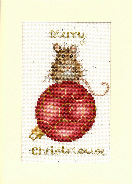 Wrendale ‘Merry Christmouse’ Cross Stitch Card Kit