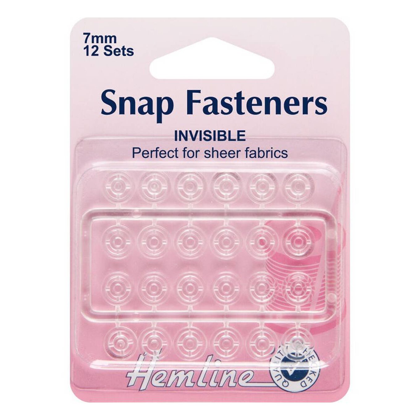 Hemline Invisible Snap Fastener 7mm