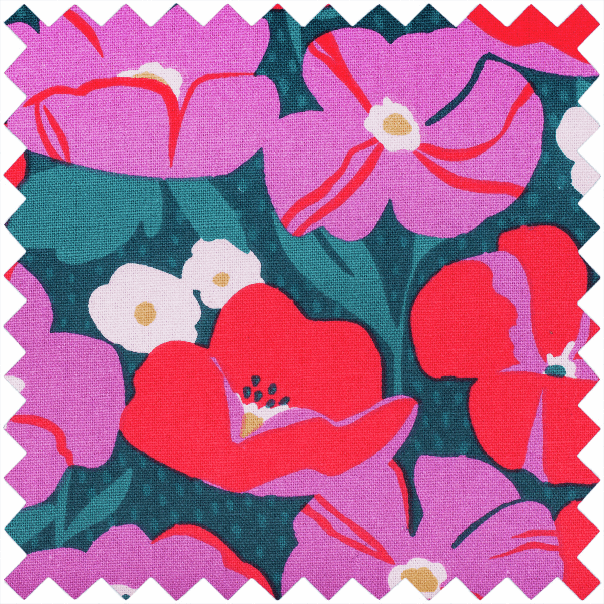 Modern Floral Design Drawstring Craft Bag