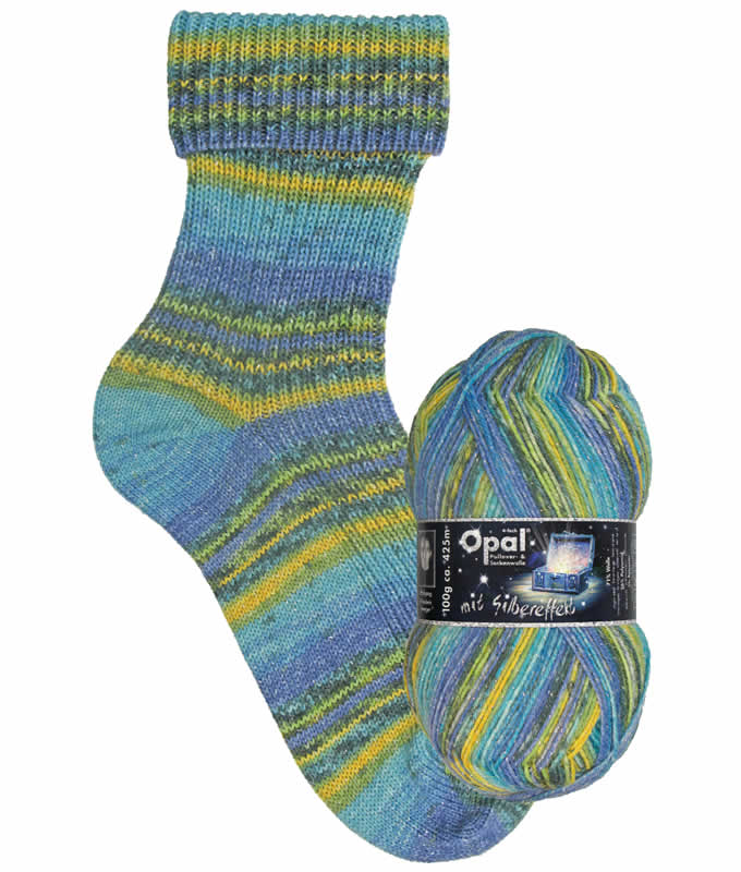 Opal Lucky Mit Silbereffekt 4ply Sock Yarn
