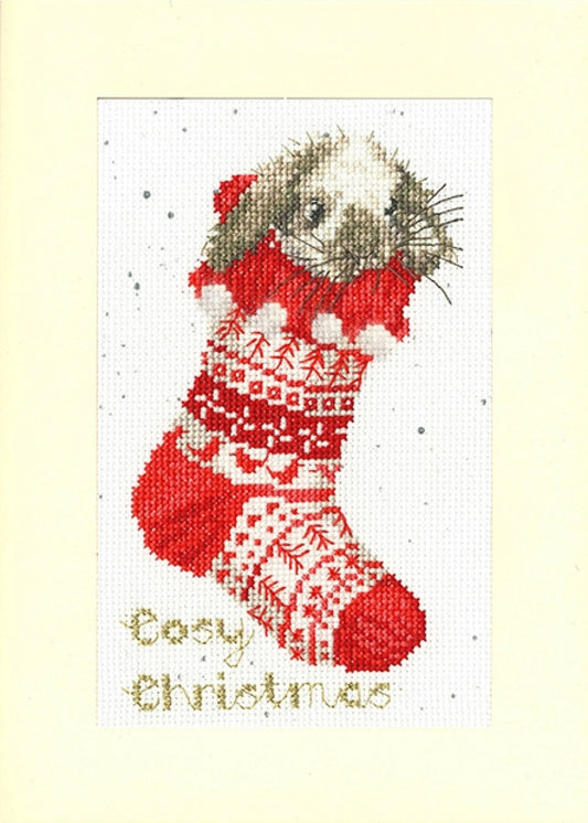 Bothy Threads “Cosy Christmas” Card Kit by Wrendale Designs