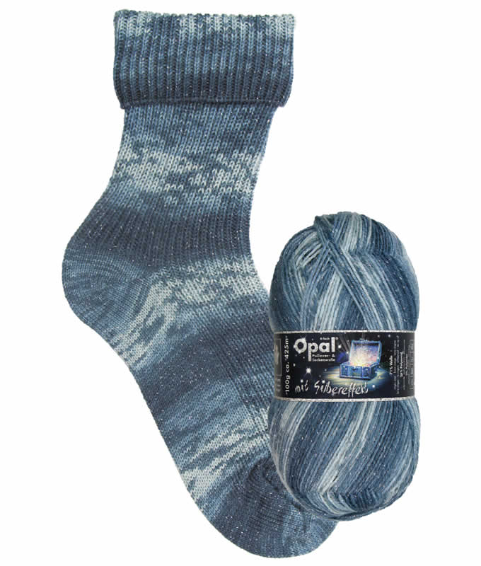 Opal Lucky Mit Silbereffekt 4ply Sock Yarn