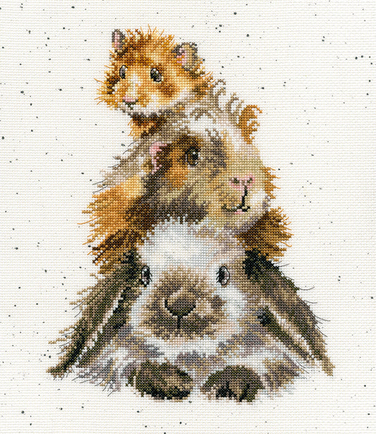 Wrendale ‘Piggy In The Middle’ Cross Stitch Kit