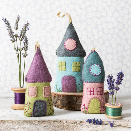 Wool Mix Lavender Houses Craft Kit