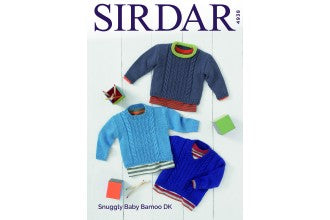 Sirdar 4938 Sweaters in Snuggly Baby Bamboo DK(downloadable PDF)