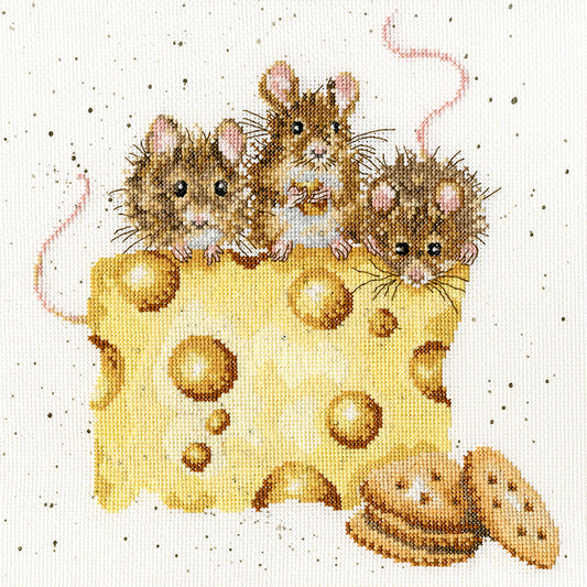 Wrendale ‘Crackers About Cheese’ Cross Stitch Kit