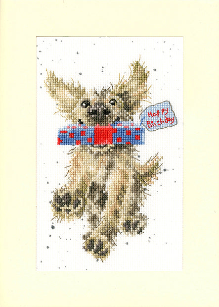 Wrendale Cross Stitch Greetings Card ‘Special Delivery’