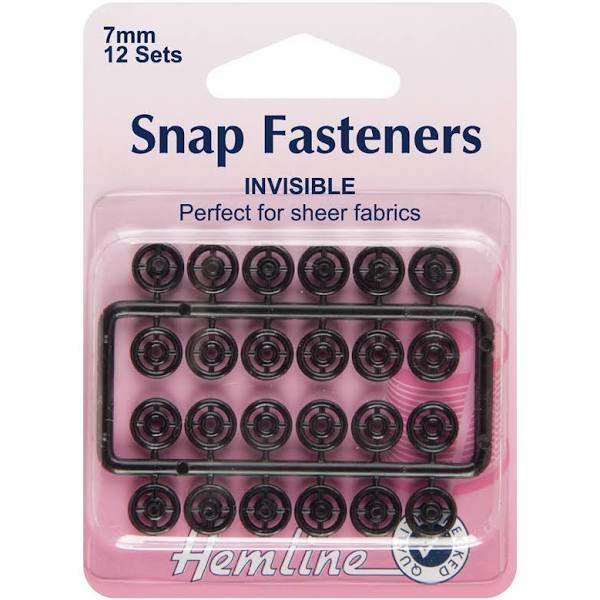 Hemline Invisible Snap Fastener 7mm